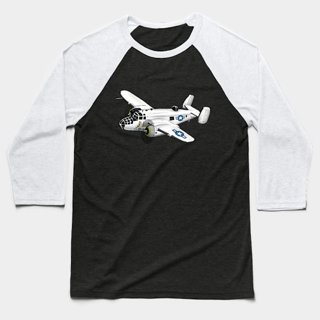 American Warbird Baseball T-Shirt by Funky Aviation